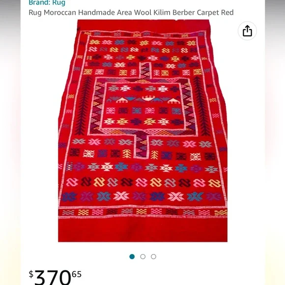 Handmade morrocan Rug - Picture 1 of 3